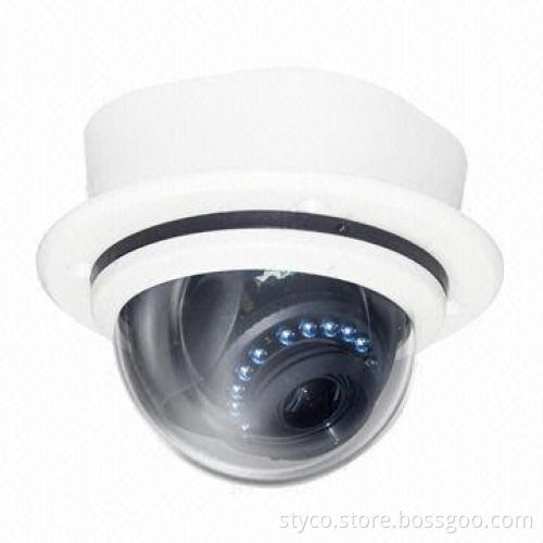 Color CCD Dome Camera, 2-in-1 Installation, Embeddable & Ceiling Mount, 1/3'' 960H Sony CCD, 700TVL